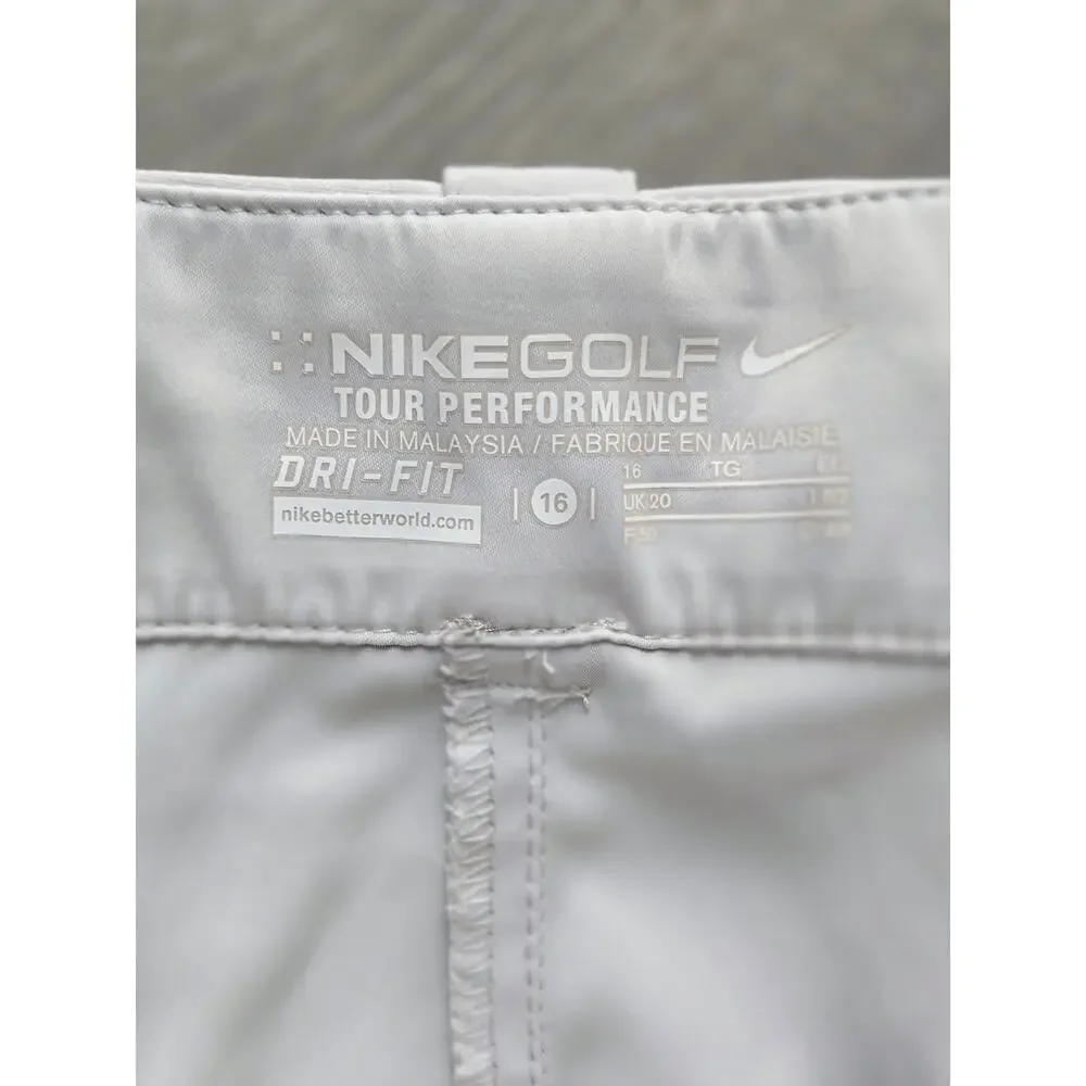 Nike Golf Tour Performance Lightweight Dri-Fit Bermuda Cargo Shorts size 16